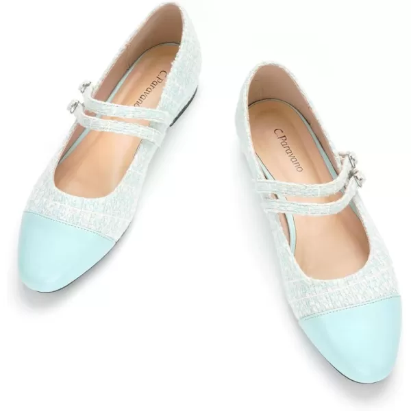 C.Paravano Mary Jane Shoes for Women | Women's Flats | Round Toe Mary Jane Flats | Dress Flats Shoes | Women Slip On Ballet Flats