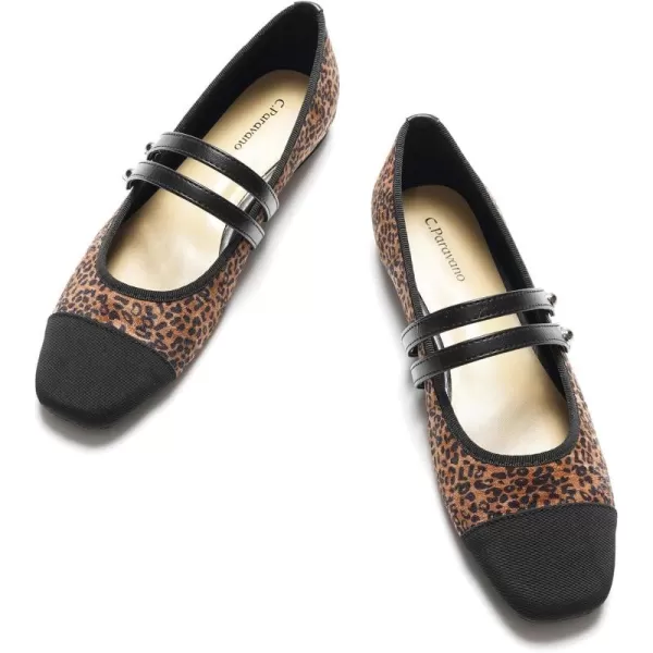 C.Paravano Mary Jane Shoes for Women | Women's Flats | Women Square Toe Flats | Leather Mary Jane
