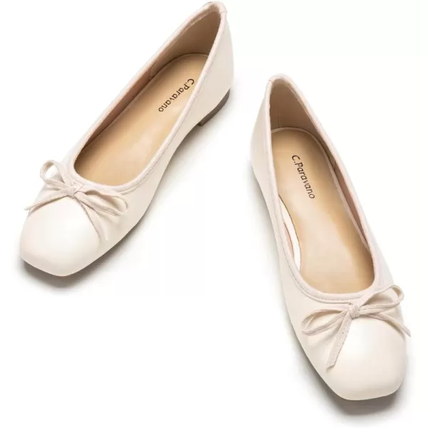 C.Paravano Women's Flats | Ballet Flats for Women | Flat Shoes | Dressy Shoes for Women | Round Toe Flats | Soft Leather Shoes Women