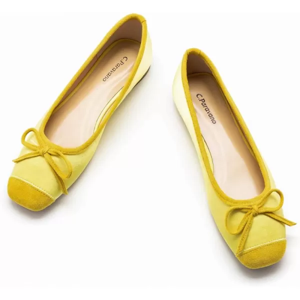C.Paravano Women's Flats | Ballet Flats for Women | Flat Shoes | Dressy Shoes for Women | Round Toe Flats | Soft Leather Shoes Women