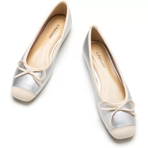 C.Paravano Women's Flats | Ballet Flats for Women | Flat Shoes | Dressy Shoes for Women | Round Toe Flats | Soft Leather Shoes Women