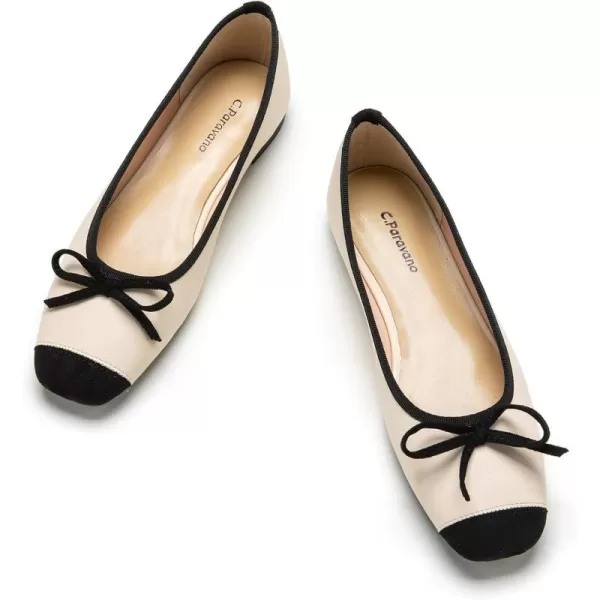 C.Paravano Women's Flats | Ballet Flats for Women | Flat Shoes | Dressy Shoes for Women | Round Toe Flats | Soft Leather Shoes Women