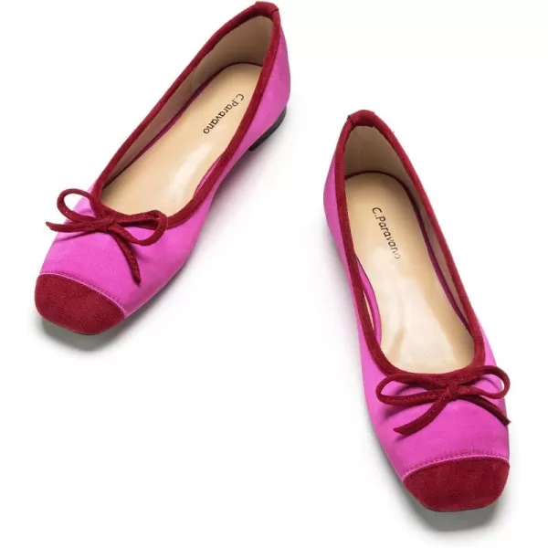 C.Paravano Women's Flats | Ballet Flats for Women | Flat Shoes | Dressy Shoes for Women | Round Toe Flats | Soft Leather Shoes Women