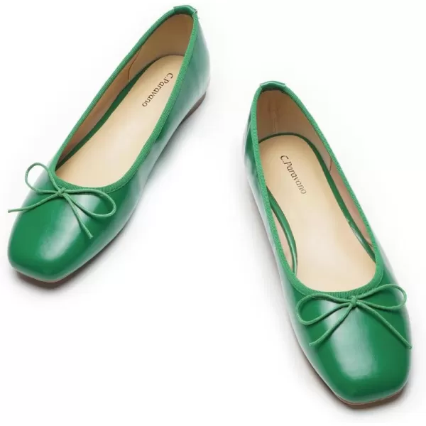 C.Paravano Women's Flats | Ballet Flats for Women | Flat Shoes | Dressy Shoes for Women | Round Toe Flats | Soft Leather Shoes Women