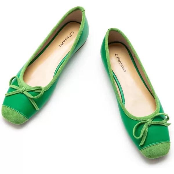 C.Paravano Women's Flats | Ballet Flats for Women | Flat Shoes | Dressy Shoes for Women | Round Toe Flats | Soft Leather Shoes Women