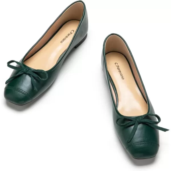C.Paravano Women's Flats | Ballet Flats for Women | Flat Shoes | Dressy Shoes for Women | Round Toe Flats | Soft Leather Shoes Women