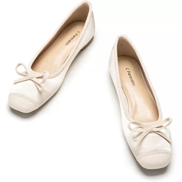 C.Paravano Women's Flats | Ballet Flats for Women | Flat Shoes | Dressy Shoes for Women | Round Toe Flats | Soft Leather Shoes Women