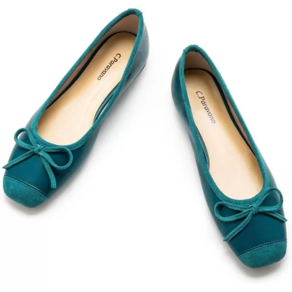 C.Paravano Women's Flats | Ballet Flats for Women | Flat Shoes | Dressy Shoes for Women | Round Toe Flats | Soft Leather Shoes Women
