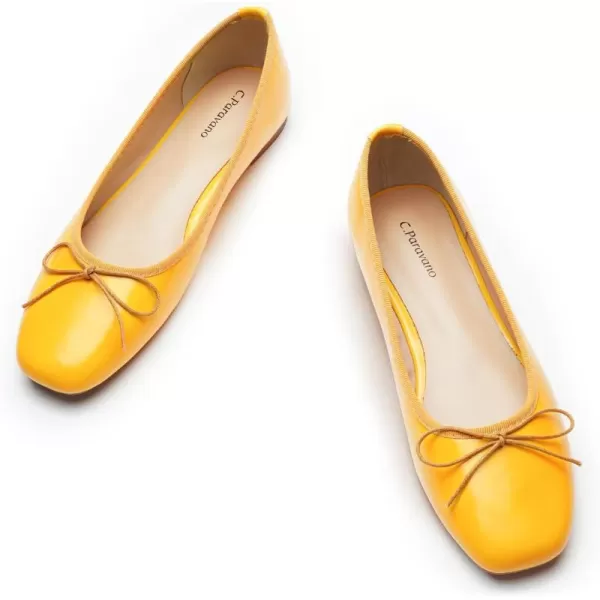 C.Paravano Women's Flats | Ballet Flats for Women | Flat Shoes | Dressy Shoes for Women | Round Toe Flats | Soft Leather Shoes Women