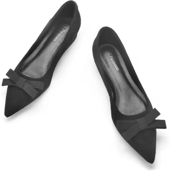 C.Paravano Women's Flats I Ballet Flats for Women I Pointed Toe Flats for Women I Bow Knot Flats Shoes Women I Slip on Flats