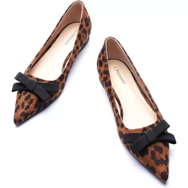 C.Paravano Women's Flats I Ballet Flats for Women I Pointed Toe Flats for Women I Bow Knot Flats Shoes Women I Slip on Flats