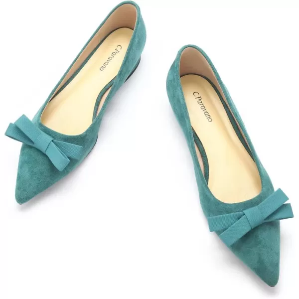 C.Paravano Women's Flats I Ballet Flats for Women I Pointed Toe Flats for Women I Bow Knot Flats Shoes Women I Slip on Flats