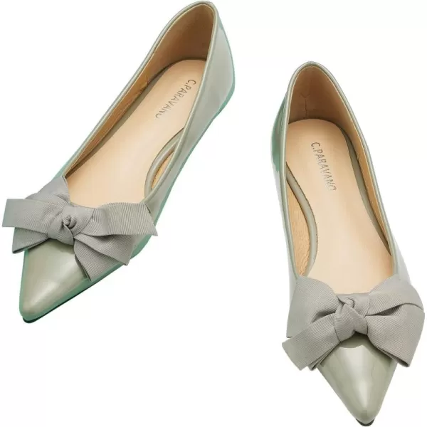 C.Paravano Women's Flats I Ballet Flats for Women I Pointed Toe Flats for Women I Bow Knot Flats Shoes Women I Slip on Flats