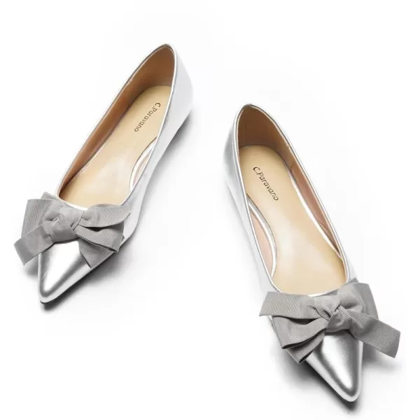 C.Paravano Women's Flats I Ballet Flats for Women I Pointed Toe Flats for Women I Bow Knot Flats Shoes Women I Slip on Flats