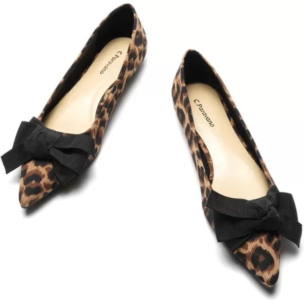 C.Paravano Women's Flats I Ballet Flats for Women I Pointed Toe Flats for Women I Bow Knot Flats Shoes Women I Slip on Flats