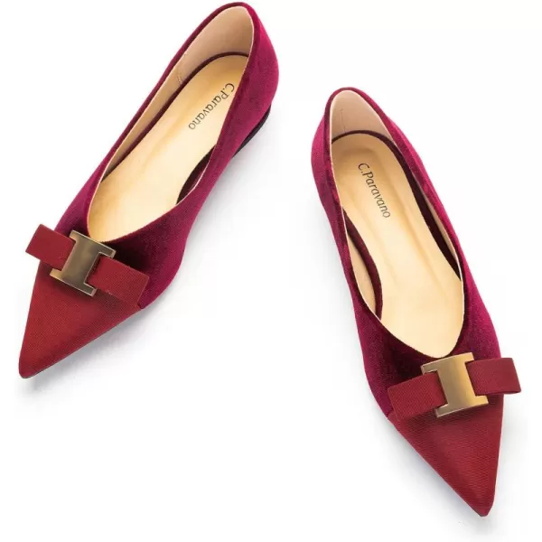 C.Paravano Women’s Flats I Flat for Women Leather I Pointed Toe Flats I Ballet Flats for Women I Slip on Dressy Flats