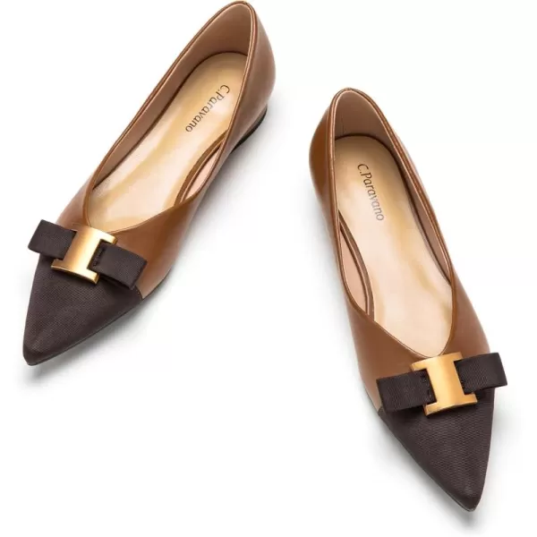 C.Paravano Women’s Flats I Flat for Women Leather I Pointed Toe Flats I Ballet Flats for Women I Slip on Dressy Flats