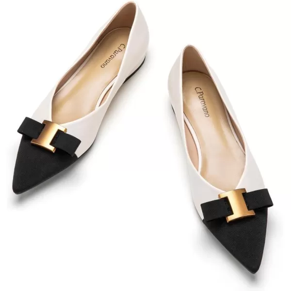C.Paravano Women’s Flats I Flat for Women Leather I Pointed Toe Flats I Ballet Flats for Women I Slip on Dressy Flats