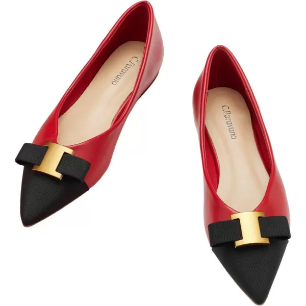 C.Paravano Women’s Flats I Flat for Women Leather I Pointed Toe Flats I Ballet Flats for Women I Slip on Dressy Flats