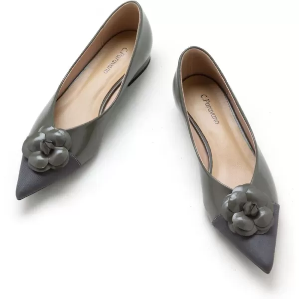 C.Paravano Women’s Flats I Slip on Ballet Flats I Pointed Toe Flats for Women I Two Tone Flats I Leather Flats Shoes Women I Womens Designer Flats