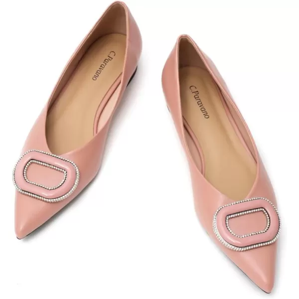 C.Paravano Women’s Flats I Slip on Ballet Flats I Pointed Toe Flats for Women I Two Tone Flats I Leather Flats Shoes Women I Womens Designer Flats