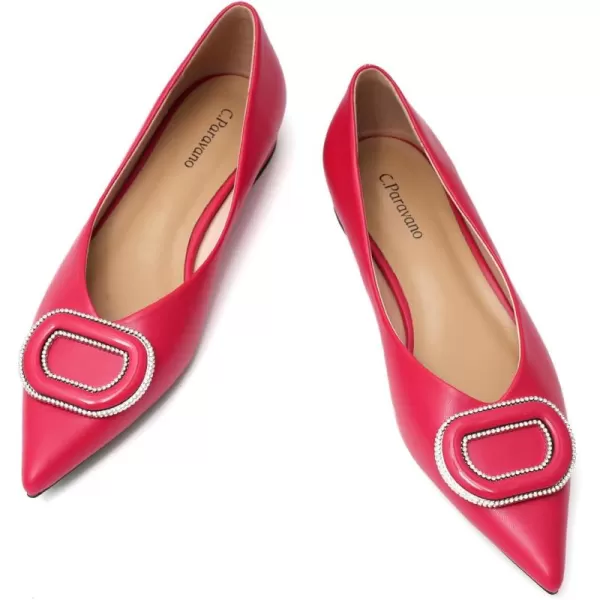 C.Paravano Women’s Flats I Slip on Ballet Flats I Pointed Toe Flats for Women I Two Tone Flats I Leather Flats Shoes Women I Womens Designer Flats