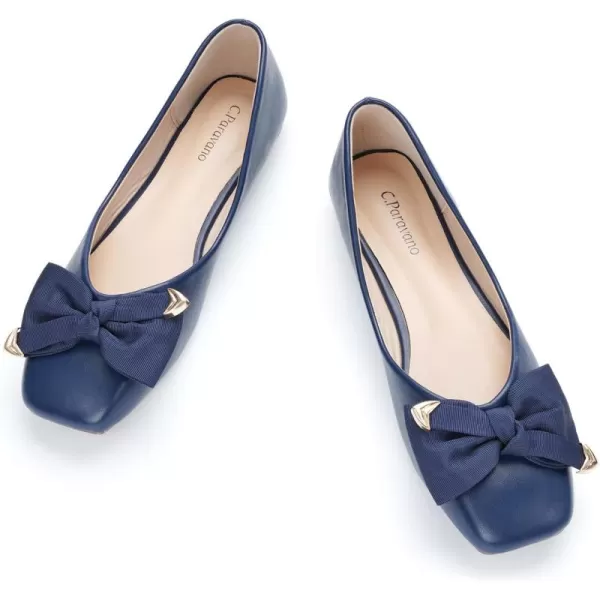 C.Paravano Women's Flats | Square Toe Flats for Women | Flat Shoes | Womens Ballet Flats | Slip On Dress Flats