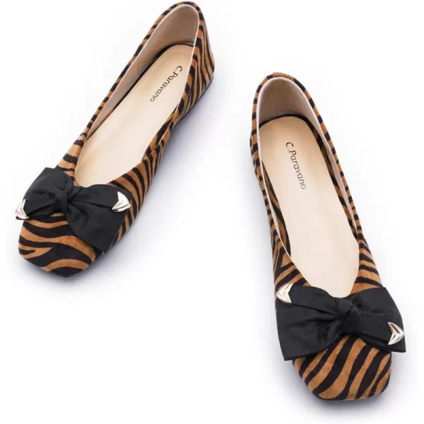 C.Paravano Women's Flats | Square Toe Flats for Women | Flat Shoes | Womens Ballet Flats | Slip On Dress Flats