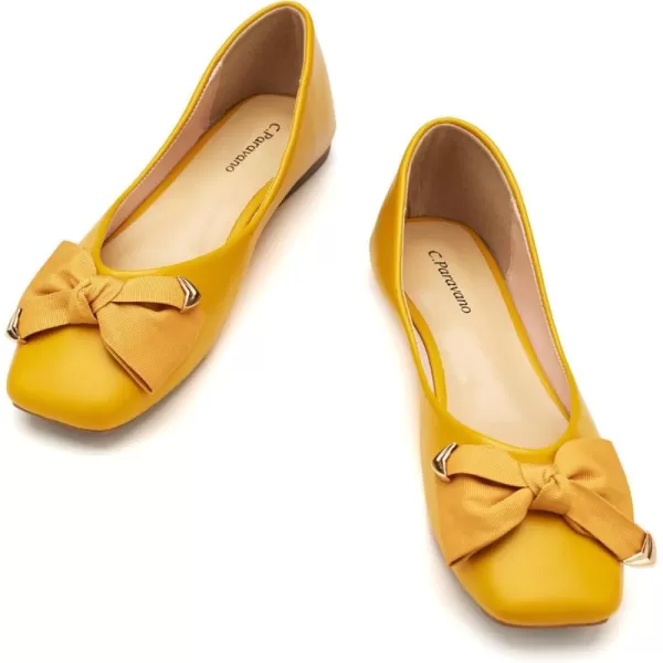 C.Paravano Women's Flats | Square Toe Flats for Women | Flat Shoes | Womens Ballet Flats | Slip On Dress Flats