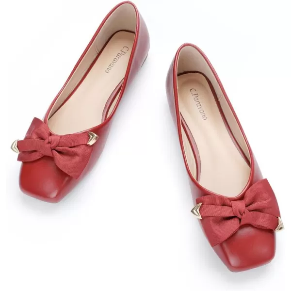 C.Paravano Women's Flats | Square Toe Flats for Women | Flat Shoes | Womens Ballet Flats | Slip On Dress Flats