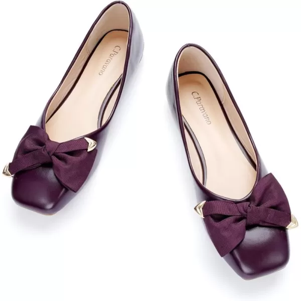 C.Paravano Women's Flats | Square Toe Flats for Women | Flat Shoes | Womens Ballet Flats | Slip On Dress Flats