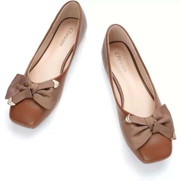 C.Paravano Women's Flats | Square Toe Flats for Women | Flat Shoes | Womens Ballet Flats | Slip On Dress Flats