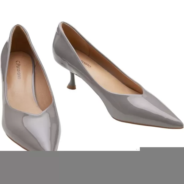 C.Paravano Women's Pump | Kitten Heel Daily Pumps | Closed Toe Low Heel | Comfortable Low Stiletto Heel Pumps
