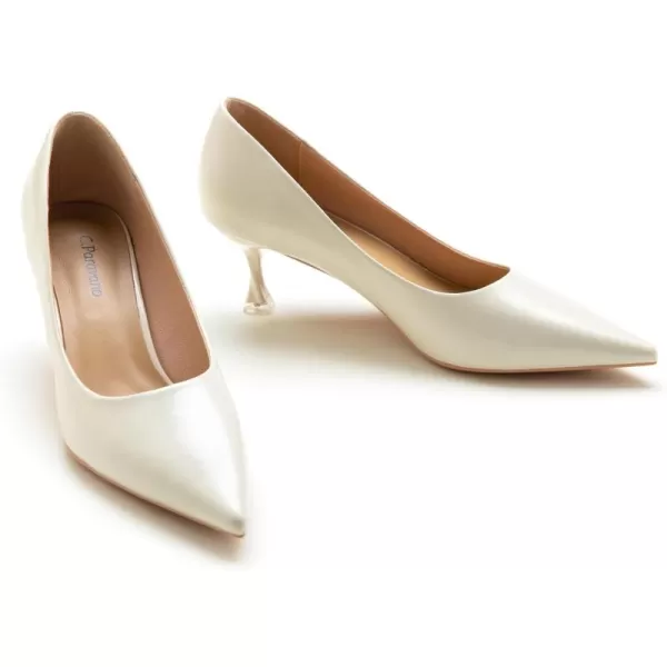 C.Paravano Women's Pumps I Pointed Toe Stiletto Pumps I Kitten Low Heel Daily Pumps I Closed Toe Slip On Comfortable Heels