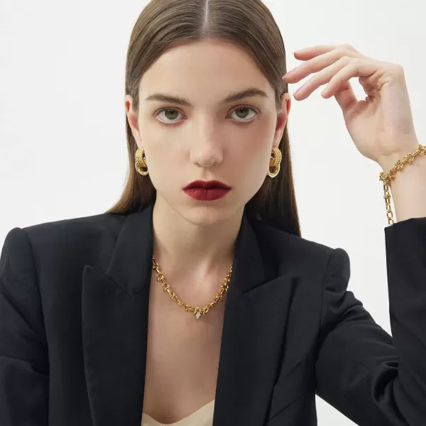 C.Paravano Earrings for Women | Hoop Earrings | Drop Earrings | Dangle Earrings for Women | Gold Earrings Womens