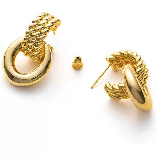 C.Paravano Earrings for Women | Hoop Earrings | Drop Earrings | Dangle Earrings for Women | Gold Earrings Womens