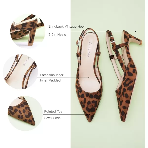 C.Paravano Women's Flats | Pointed Toe Flats Sandals | Slingback Flats for Women | Ankle Strap Slingback Shoes | Comfort Leather Slip on Shoes | Casual Dress Shoes