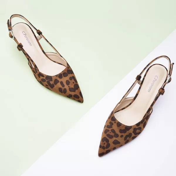 C.Paravano Women's Flats | Pointed Toe Flats Sandals | Slingback Flats for Women | Ankle Strap Slingback Shoes | Comfort Leather Slip on Shoes | Casual Dress Shoes