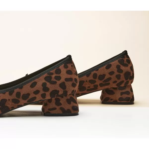 C.Paravano Women's Pump | Square Toe Low Block Heels | Closed Toe Chunky Heels | Leather Low Heel Pumps | Dress Wedding Shoes