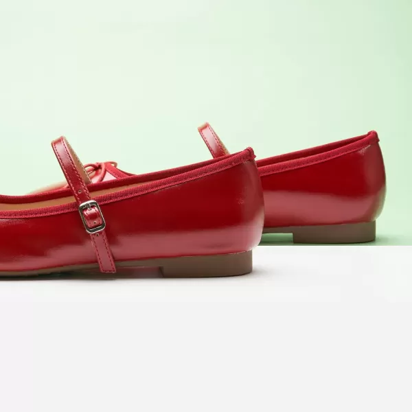 C.Paravano Mary Jane Shoes Women | Bowknot Flats for Women | Ballet Flats for Women | Square Toe Flats with Strap | Womens Flats Dressy