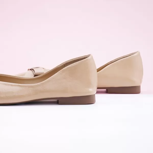C.Paravano Women's Flats | Ballet Flats Shoes for Women | Square Toe Flats| Bowknot Comfortable Casual Dressy Women Shoes