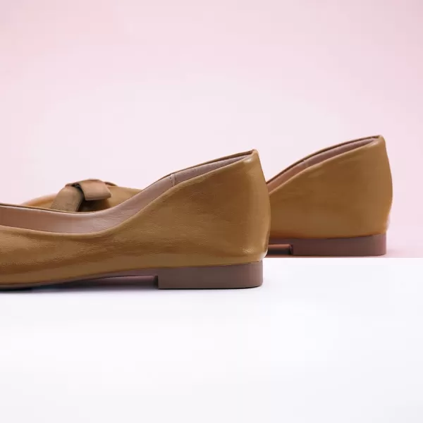 C.Paravano Women's Flats | Ballet Flats Shoes for Women | Square Toe Flats| Bowknot Comfortable Casual Dressy Women Shoes