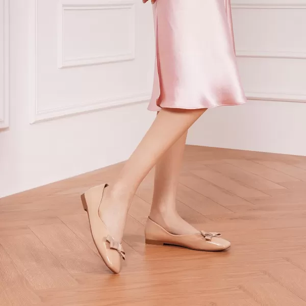 C.Paravano Women's Flats | Ballet Flats Shoes for Women | Square Toe Flats| Bowknot Comfortable Casual Dressy Women Shoes