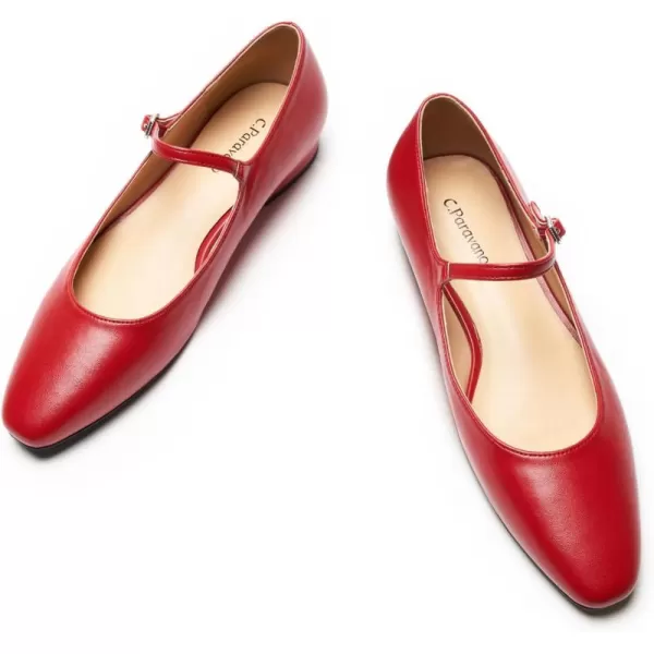 C.Paravano Mary Jane Shoes for Women | Womens Round Toe Flats | Mary Jane Flats | Women's Strap Shoes