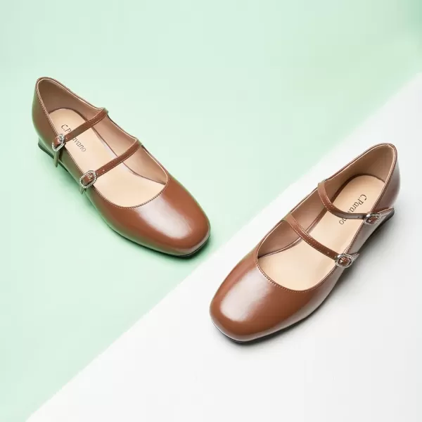 C.Paravano Mary Jane Shoes Square Toe Mary Janes Low Heel Mary Jane Low Block Heels Mary Jane Pumps Women Shoes Dressy Comfortable