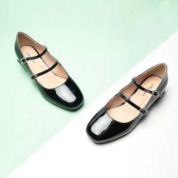 C.Paravano Mary Jane Shoes Square Toe Mary Janes Low Heel Mary Jane Low Block Heels Mary Jane Pumps Women Shoes Dressy Comfortable