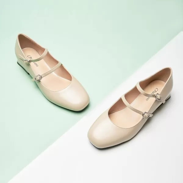 C.Paravano Mary Jane Shoes Square Toe Mary Janes Low Heel Mary Jane Low Block Heels Mary Jane Pumps Women Shoes Dressy Comfortable