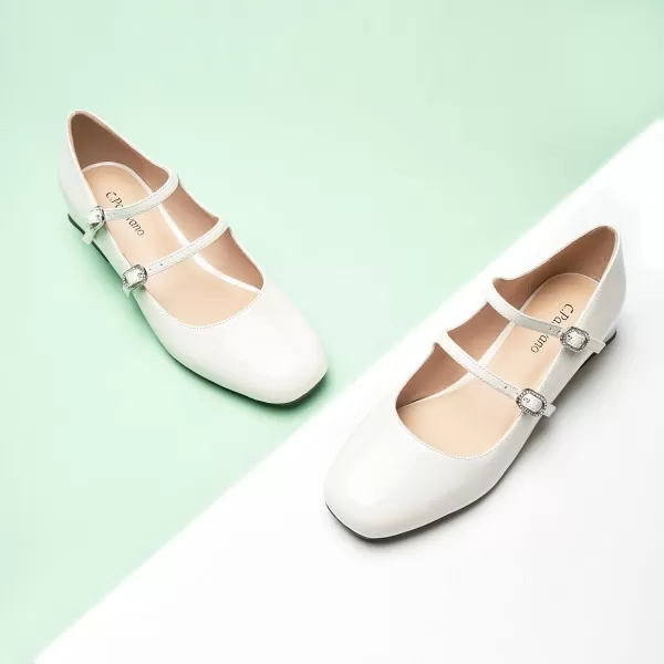 C.Paravano Mary Jane Shoes Square Toe Mary Janes Low Heel Mary Jane Low Block Heels Mary Jane Pumps Women Shoes Dressy Comfortable
