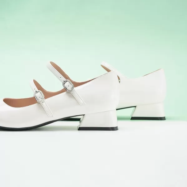 C.Paravano Mary Jane Shoes Square Toe Mary Janes Low Heel Mary Jane Low Block Heels Mary Jane Pumps Women Shoes Dressy Comfortable