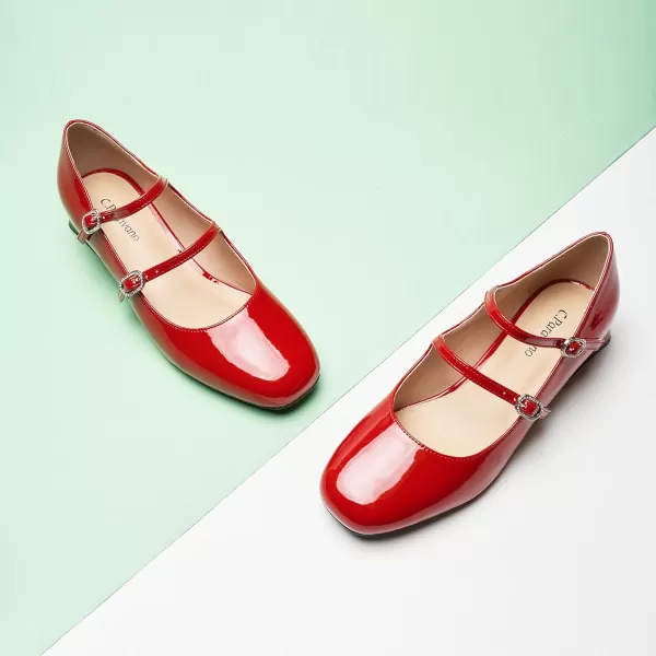 C.Paravano Mary Jane Shoes Square Toe Mary Janes Low Heel Mary Jane Low Block Heels Mary Jane Pumps Women Shoes Dressy Comfortable